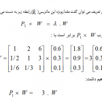 محاسبه نرخ سازگاری در روش (AHP)