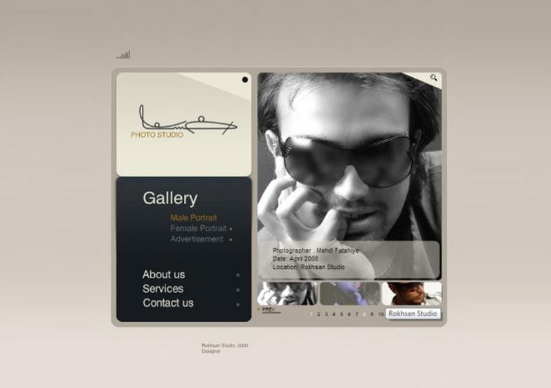 طراحی سایت استودیو رخسان