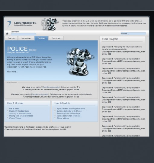 طراحی سایت انجمن رباتیک دانشگاه مدیترانه شرقی