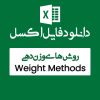 اکسل مثال روش های وزن دهی