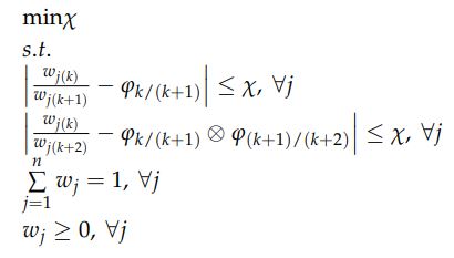مدل وزنی روش FUCOM