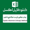 مثال روش ترکیبی Entropy-Topsis