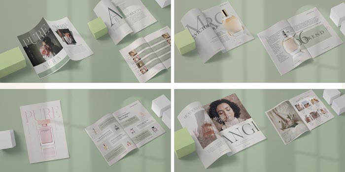 طراحی کاتالوگ عطر فروشی 5 نمونه طراحی کاتالوگ عطر فروشی 4