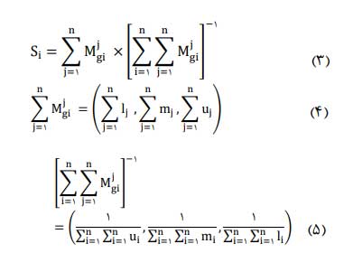 روش TOPSIS-AHP فازی 4 تعیین اوزان معیارها با استفاده از AHP فازی