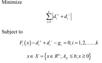 کاربرد مجموعه های فازی 5 معادله برنامه ریزی آرمانی