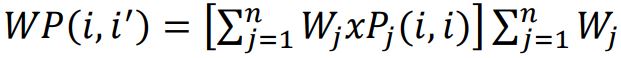 محاسبه مقدار ترجیح ضعیف