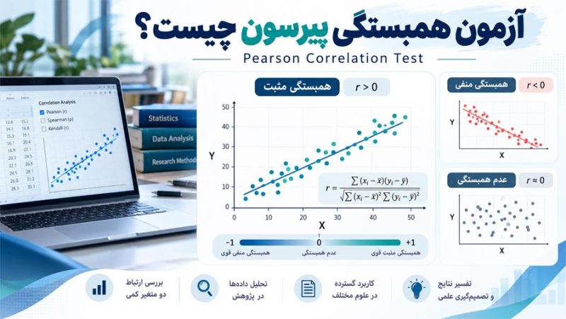 ارتباط آزمون پیرسون با تحلیل مسیر و SEM